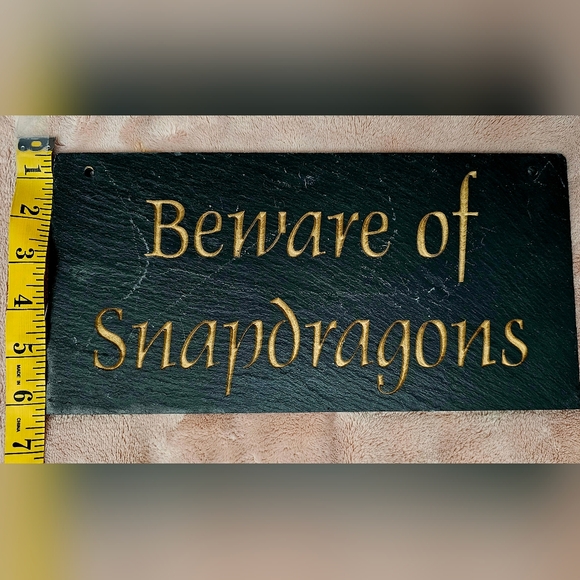 Beware of Snapdragons Yard Sign - Picture 3 of 4